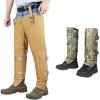 QOGIR Snake Guard Chaps for Hunting, Snake Gear with Full Protection for Ankle to Lower and Thigh Legs from Snake Bites & Briar Thorns & Brush