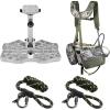 QOGIR Complete Tree Saddle Hunting Kit, Hunting Saddle System with 16″x12″ Aluminum Saddle Hunting Platform, Gen3 Hunting Saddle, Bridge, Tether & Lineman’s Rope(Multi Color)