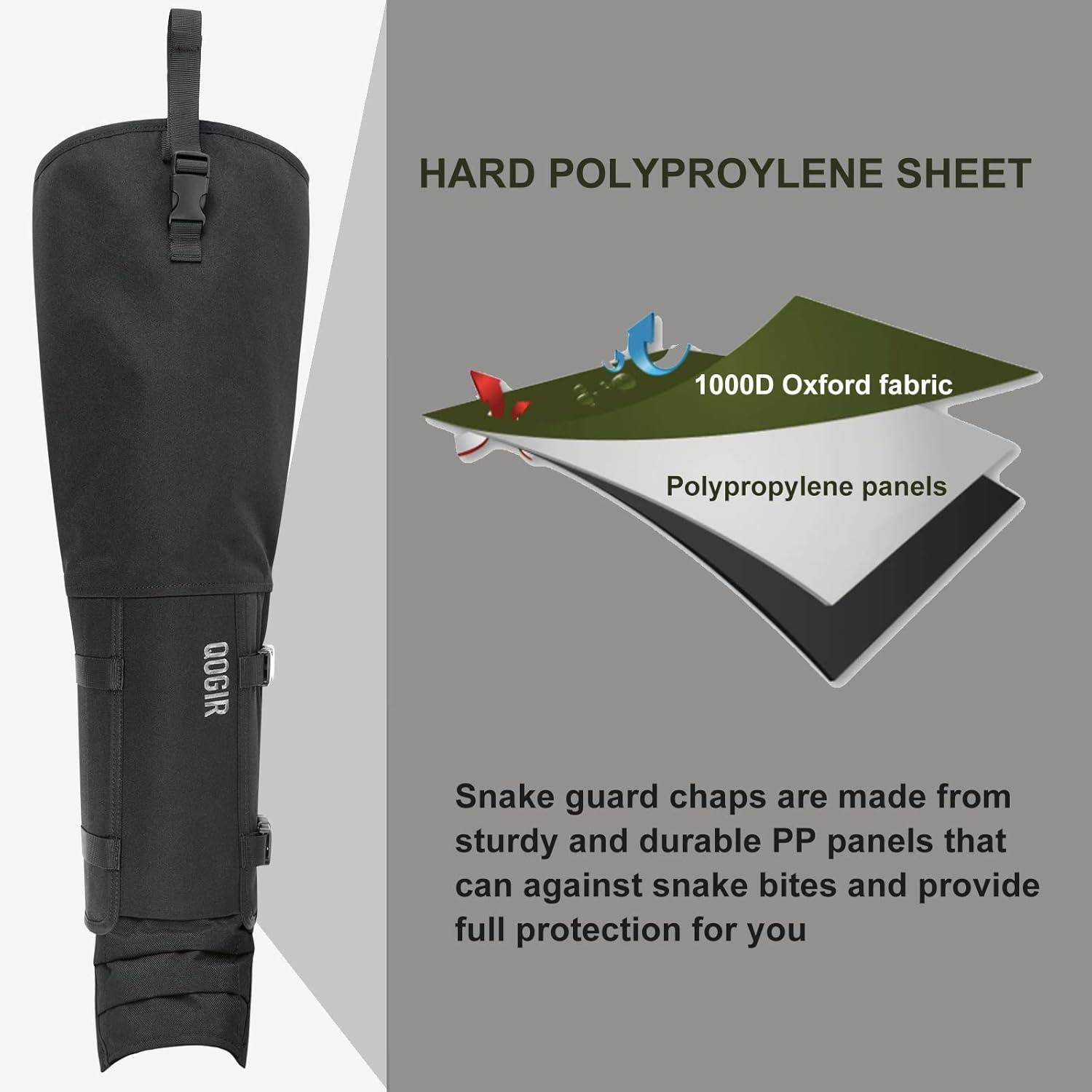 image:imageQOGIR Snake Guard Protection Chaps Snake Bite Protection for Ankle to Thigh Snake Chaps Waterproof Snake Gaiters for Men amp Women Hunting Full Protection for Legs from Snake Bites and Briar Thorns