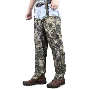 QOGIR Snake Guard Protection Chaps: Snake Bite Protection for Ankle to Thigh Snake Chaps, Waterproof Snake Gaiters(Mountain Camo)