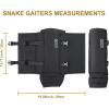 QOGIR Snake Gaiters 3 Pack: Durable Snake Guards for Hunting, Snake Gaiter Leggings for Men & Women, Snake Bite Protection for Lower Legs, Snake Proof Gaiters(Black)