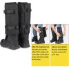 QOGIR Snake Gaiters 3 Pack: Durable Snake Guards for Hunting, Snake Gaiter Leggings for Men & Women, Snake Bite Protection for Lower Legs, Snake Proof Gaiters(Black)